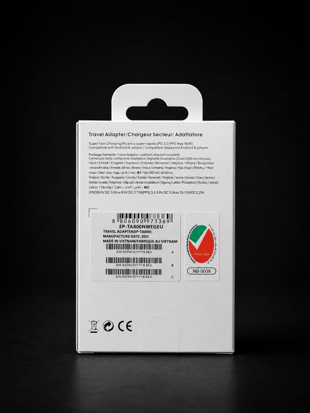Samsung 45W PD Adapter